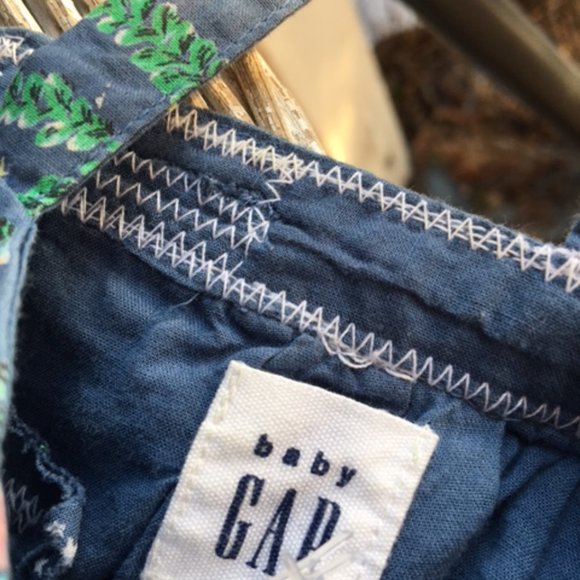 Delightful, NWOT, Gap, Sundress with Birds, fruit, palms, & flowers 18-24 mnths. - Picture 4 of 5